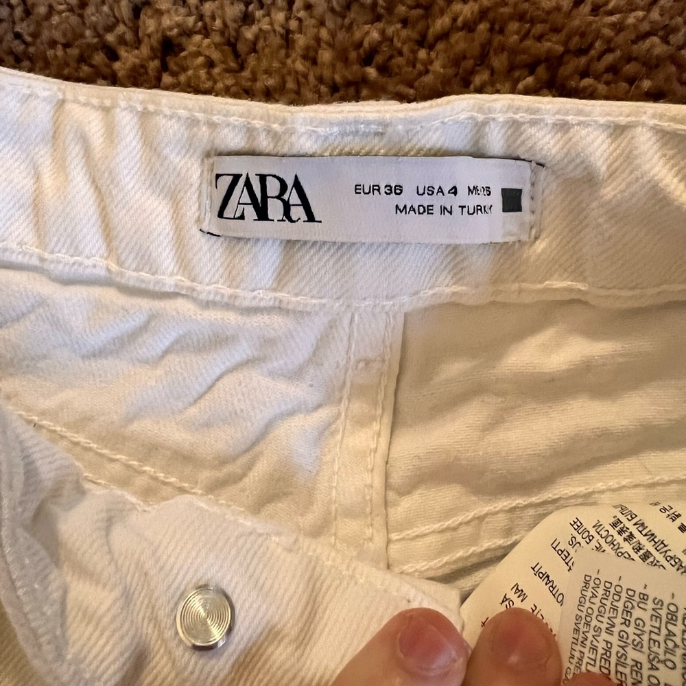 Zara white jeans